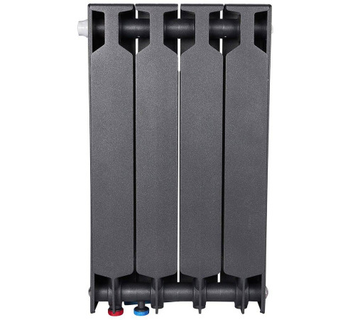 Радиатор биметаллический RIFAR SUPReMO VENTIL 500 SVR 4 секции нижнее правое подключение Антрацит 4RS50.VR-4-AN