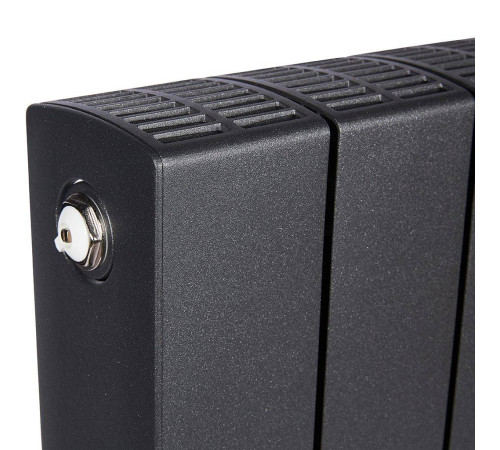 Радиатор биметаллический RIFAR SUPReMO VENTIL 500 SVR 4 секции нижнее правое подключение Антрацит 4RS50.VR-4-AN