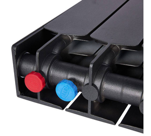 Радиатор биметаллический RIFAR SUPReMO VENTIL 500 SVR 4 секции нижнее правое подключение Антрацит 4RS50.VR-4-AN