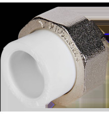 Муфта комбинированная разъемная Pro Aqua PP-R 20x1 ВР белая PA20011