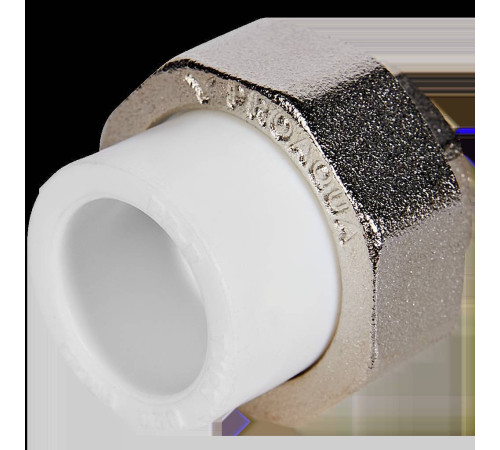Муфта комбинированная разъемная Pro Aqua PP-R 20x1 ВР белая PA20011