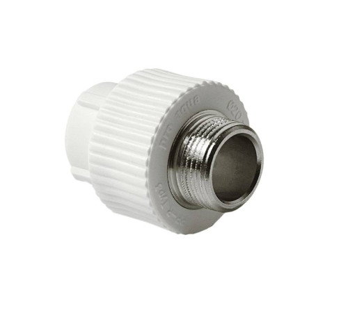 Муфта комбинированная Pro Aqua PPR НР 32х1 белая PA23018P