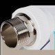 Муфта комбинированная Pro Aqua PPR НР 40х1 белая PA23020