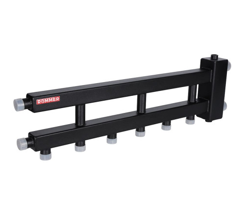 Коллектор с гидроразделителем ROMMER RDG-0060-014034 3+1 контура до 60 кВт