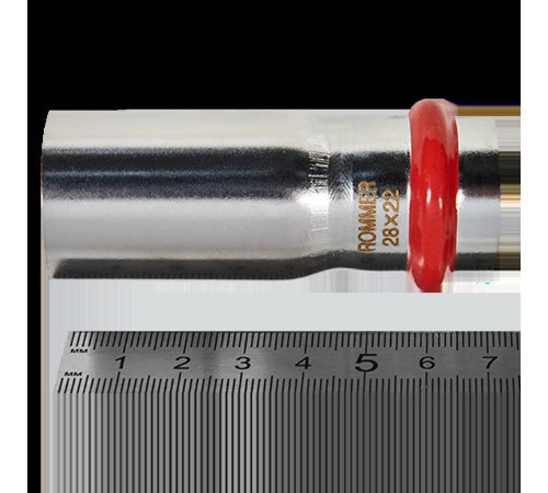 Муфта переходная ниппель-раструб ROMMER из нержавеющей стали пресс 28х22 мм RSS-0020-002822