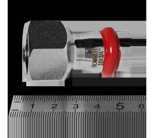 Переходник ВР ROMMER прессовый 18х3/4 нержавеющая сталь RSS-0022-001834