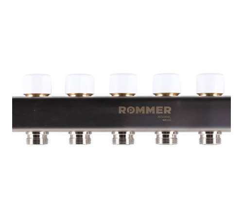 Коллекторная группа из нержавеющей стали с расходомерами ROMMER 8 выходов RMS-1200-000008
