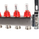 Коллекторная группа из нержавеющей стали с расходомерами ROMMER 8 выходов RMS-1200-000008