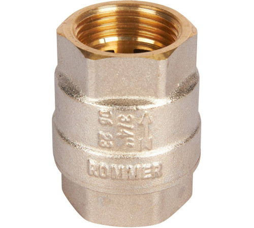 Клапан обратный пружинный муфтовый ROMMER 3/4 с металлическим седлом RVC-0001-000020