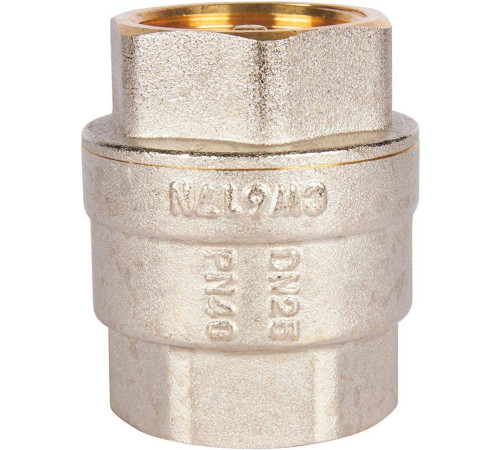 Клапан обратный пружинный муфтовый ROMMER 1 с металлическим седлом RVC-0001-000025