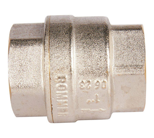 Клапан обратный пружинный муфтовый ROMMER 1 с металлическим седлом RVC-0001-000025