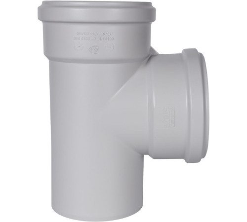 Тройник канализационный бесшумный STOUT 110x110 мм 87.5° SKB-0016-111187