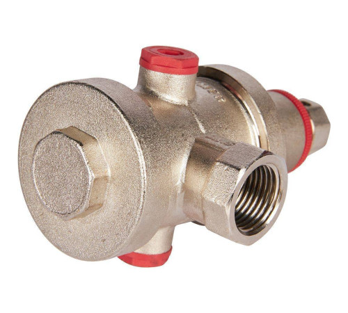 Редуктор давления ROMMER PN25 1/2 вн/вн с выходом под манометр RVS-0008-000015
