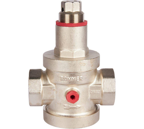 Редуктор давления ROMMER PN25 1 1/4 вн/вн с выходом под манометр RVS-0008-000032