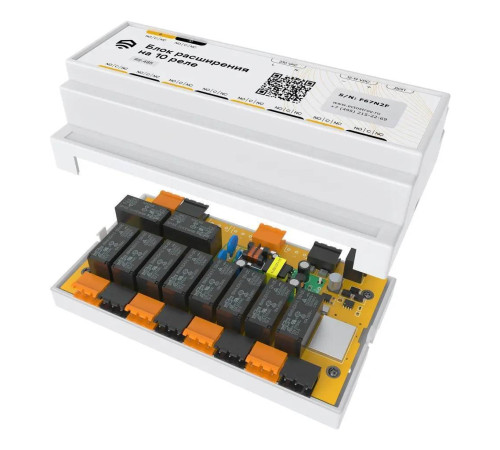 Блок управления на 10 реле проводной RS485 Modbus ectoControl ec01025