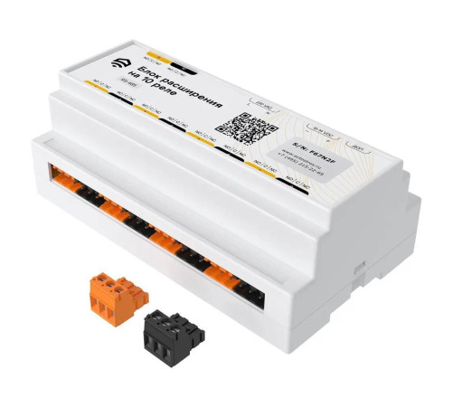 Блок управления на 10 реле проводной RS485 Modbus ectoControl ec01025