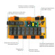 Блок управления на 10 реле проводной RS485 Modbus ectoControl ec01025