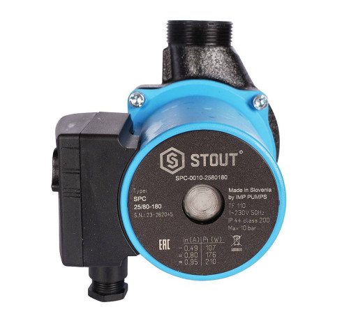 Насос циркуляционный STOUT 25/80-180 SPC-0010-2580180