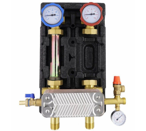 Насосная группа ROMMER RDG-1038 с теплообменником 28 пластин без насоса RDG-1038-282501