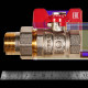 Кран шаровой с американкой ROMMER 3/4 ВР/НР ручка бабочка RBV-0005-2510220