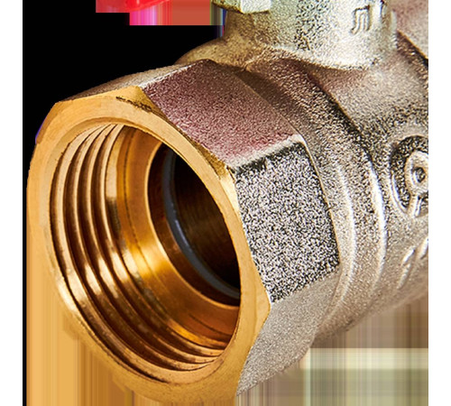 Кран шаровой с американкой ROMMER 1 ВР/НР ручка бабочка RBV-0005-2510225