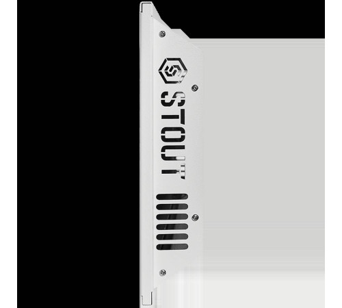 Отопительная панель STOUT WHITE STONE SCT 120х30 см белый гранит / белый корпус SCT-00WW-012030