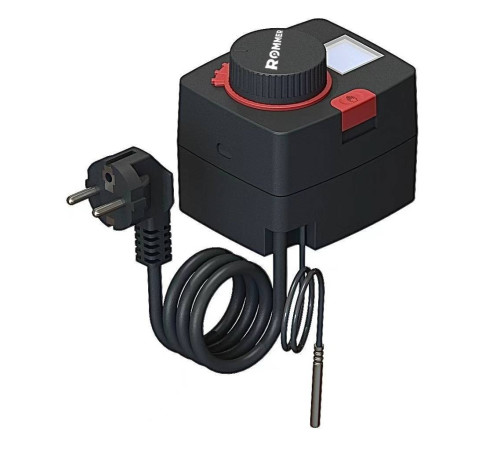 Сервопривод ROMMER для смесительных клапанов с датчиком температуры RVM-0015-230017
