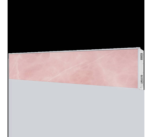 Отопительная панель STOUT ROSE STONE SCT 120х30 см розовый гранит / серый корпус SCT-00RG-012030