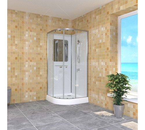 Душевая кабина RGW AN-208 90x90 см матовый хром 381320899-12