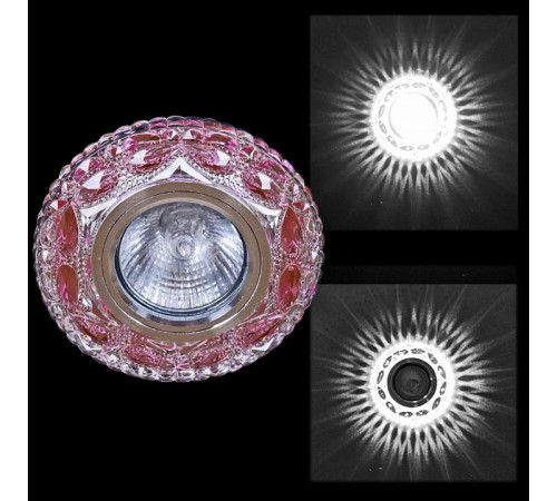 Встраиваемый светильник 00757-9.0-001CN MR16+LED3W CL+PK