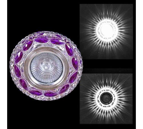 Встраиваемый светильник 00757-9.0-001CN MR16+LED3W CL+PP