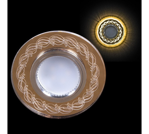 Встраиваемый светильник 00923-9.0-001CN MR16+LED3W FGD