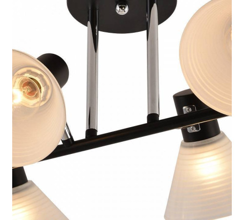 Люстра на штанге Reluce 01553 01553-3.3-06B BK+CR