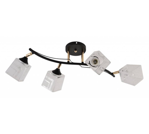 Люстра на штанге Reluce 01594 4 лампы 01594-3.3-04B BK+FGD