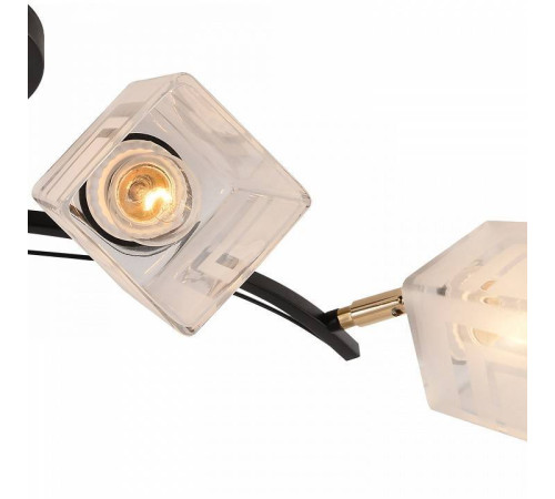 Люстра на штанге Reluce 01594 4 лампы 01594-3.3-04B BK+FGD