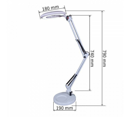 Настольная лампа офисная Reluce 2046 02046-0.7-01 BK