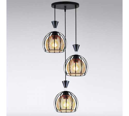 Подвесной светильник Reluce 03061-1 03061-0.9-03 BK+GOLD