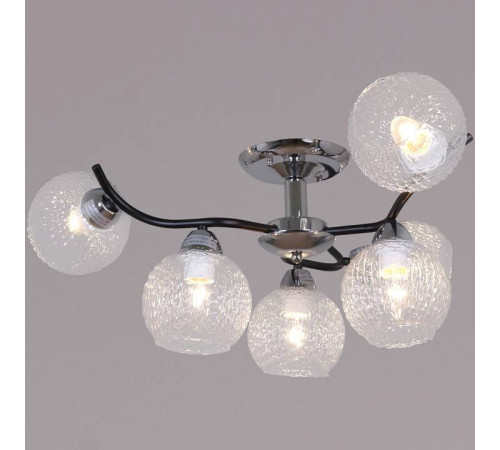 Люстра на штанге Reluce 07624 07624-0.3-06 CR+BK