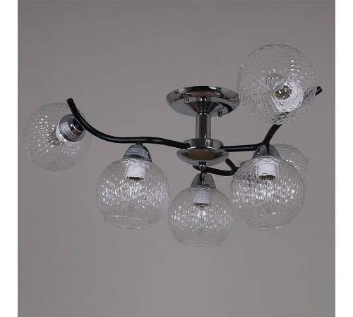 Люстра на штанге Reluce 07624 07624-0.3-06 CR+BK