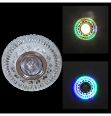 Встраиваемый светильник  10499-9.0-001CNB MR16+LED3W CL/RGB