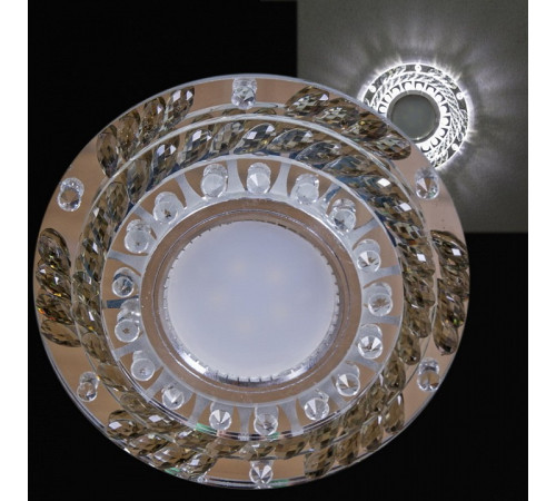 Встраиваемый светильник 22092-9.0-001PL MR16+LED3W CL+GR