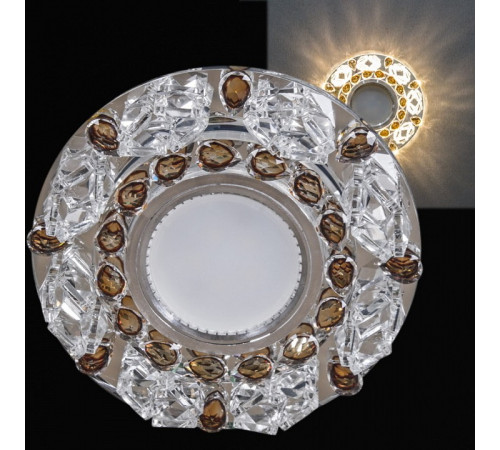 Встраиваемый светильник 22093-9.0-001PL MR16+LED3W CL+GR