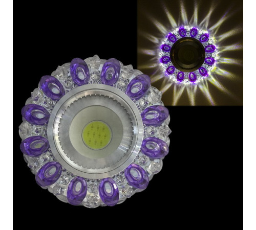 Встраиваемый светильник 42225-9.0-001PL MR16+LED3W CL/PP