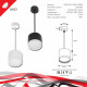 Подвесной светильник Reluce 53004 53004-0.9-001LD GX53 WT