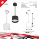Подвесной светильник Reluce 53006 53006-0.9-001LD GX53 BK