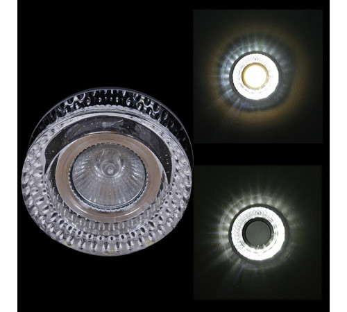 Встраиваемый светильник 71090-9.0-001D MR16 +LED3W BK