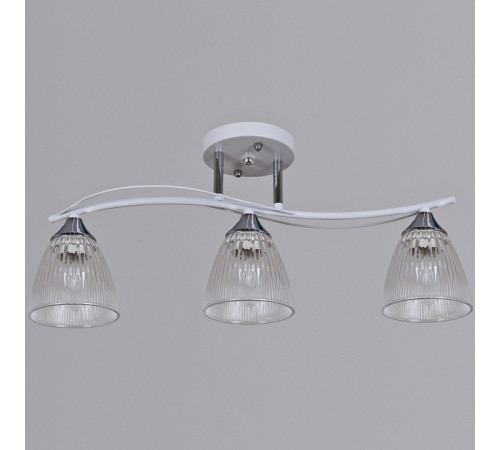 Люстра на штанге De Markt Бремен 3xE27 87360-0.3-03 WH+CR