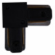 Соединитель угловой L-образный для треков накладных Reluce RL 06038 corner connector BK