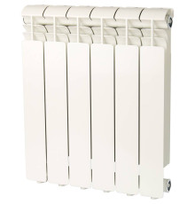 Радиатор алюминиевый Global ISEO 500 6 секций боковое подключение RAL 9010 IS05001006