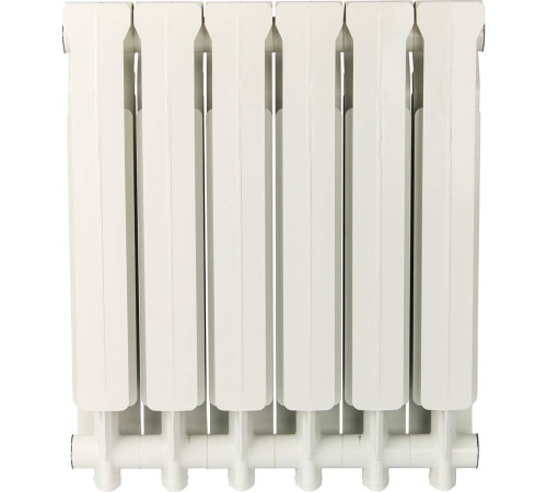 Радиатор алюминиевый Global ISEO 500 6 секций боковое подключение RAL 9010 IS05001006